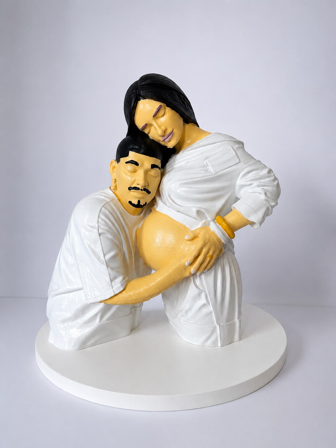 Escultura personalizada em branco
